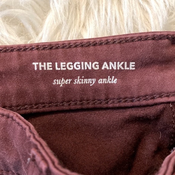 AG Legging Super Skinny Ankle in Red Courant - Picture 7 of 11
